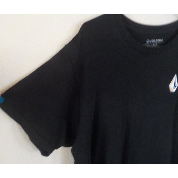 3/10 VOLCOM Stone Graphic Tee T-shirt Size M Black Surfer Skater - Picture 5 of 8